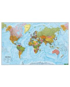 wallmap: The World, 1:35000000, English, rolled in a tube