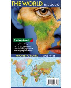wallmap: The World, international, Magnet Marker board 1:40