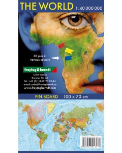 wallmap: The World, international, Marker board 1:4000000