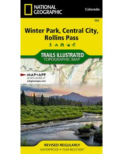 Winter Park, Central City, Rollins Pass Map
