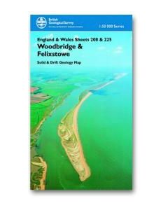 Woodbridge Felixstowe Solid and drift geology map