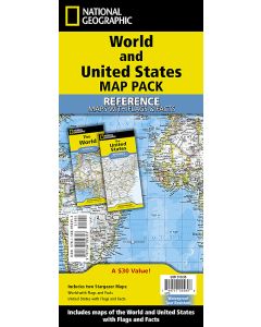 World and United States Reference Map Bundle