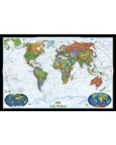 World Decorator Map Laminated