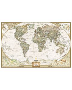 World Executive Map Enlarged and Laminated