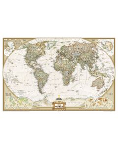 World Executive Map Laminated