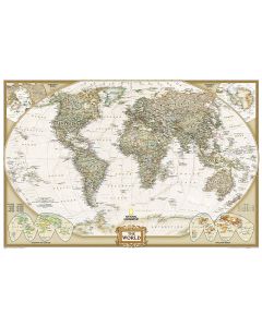World Executive Map Poster Size and Tubed
