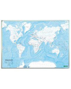 worldmap colouring book, Discover The World, wallmap 1:40m