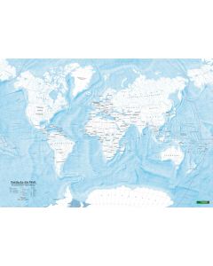 worldmap colouring map, Discover The World, 1:40m, metalb