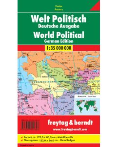 World political, German edition, 1:35 million, metalbacked