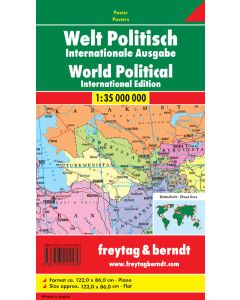 World political, international, 1:35 million,