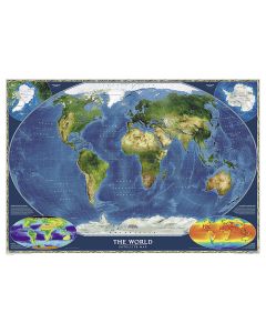 World Satellite Map Tubed