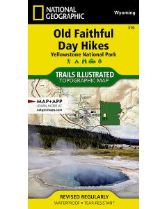 Yellowstone National Park Old Faithful Day Hikes Map