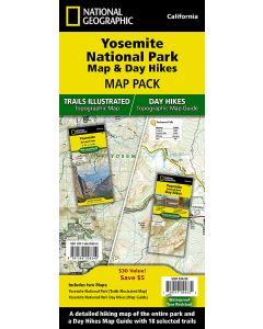 Yosemite Day Hikes and National Park Map Map Pack