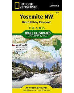 Yosemite NW Hetch Hetchy Reservoir Map