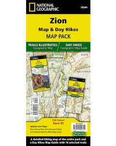 Zion Map and Day Hikes Map Pack