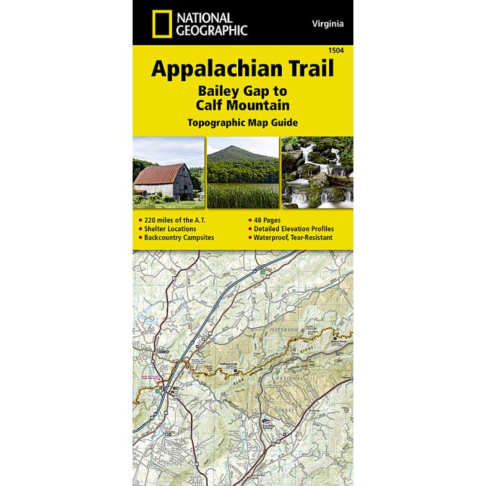 Appalachian Trail Bailey Gap to Calf Mountain Map